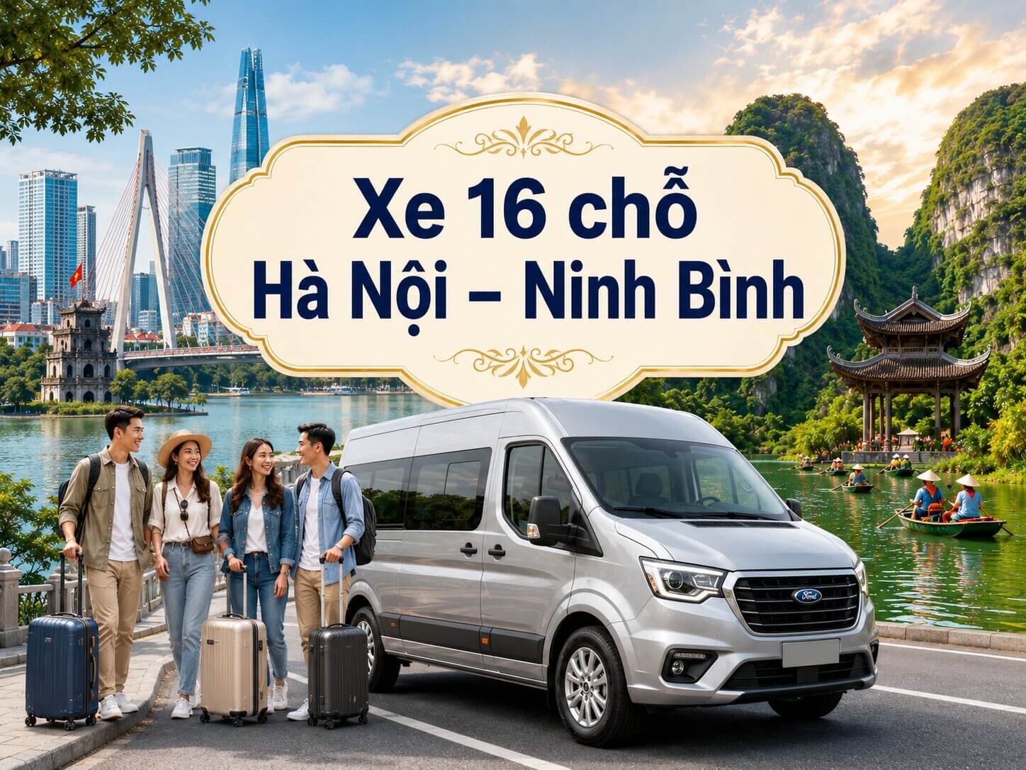 Xe 16 chỗ Hà Nội Ninh Bình