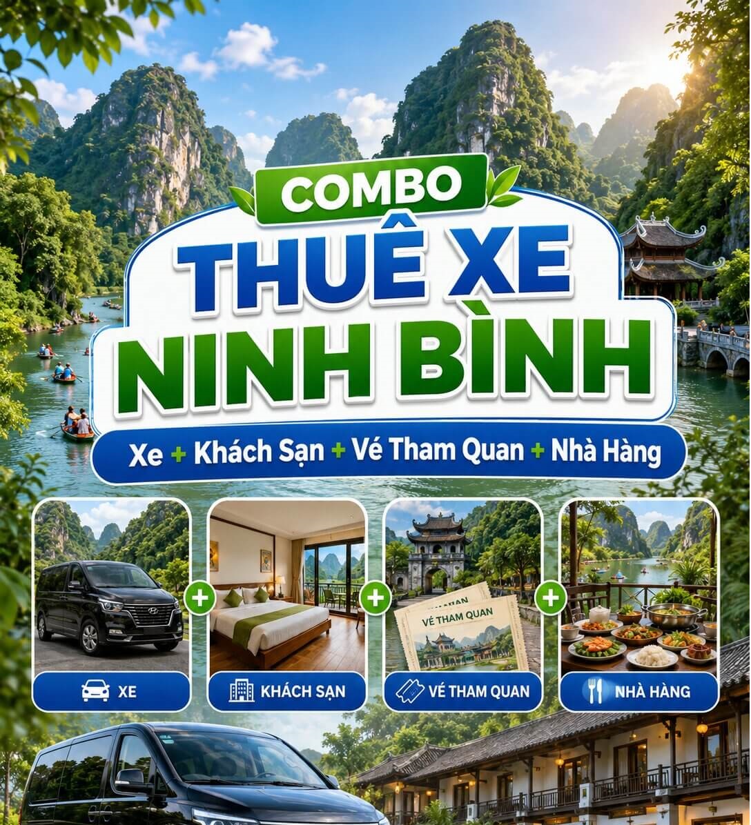 Combo thuê xe Ninh Bình trọn gói – Ninh Bình Local Tour