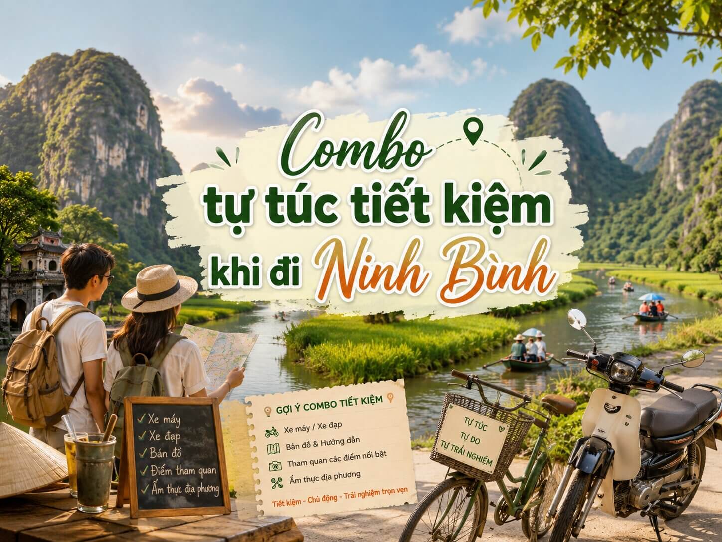 Combo tự túc tiết kiệm Ninh Bình