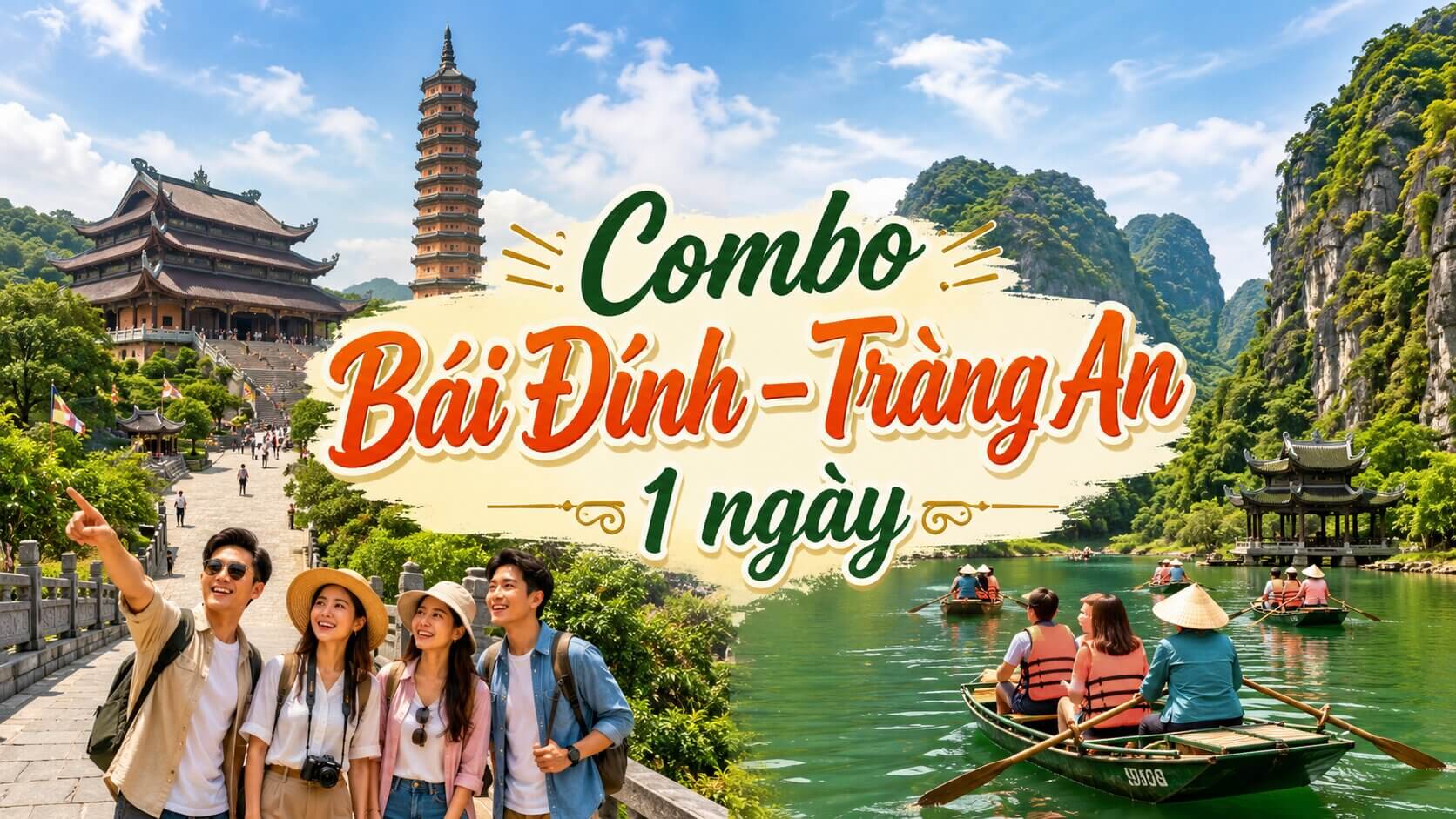 Combo Bái Đính Tràng An 1 ngày Ninh Bình