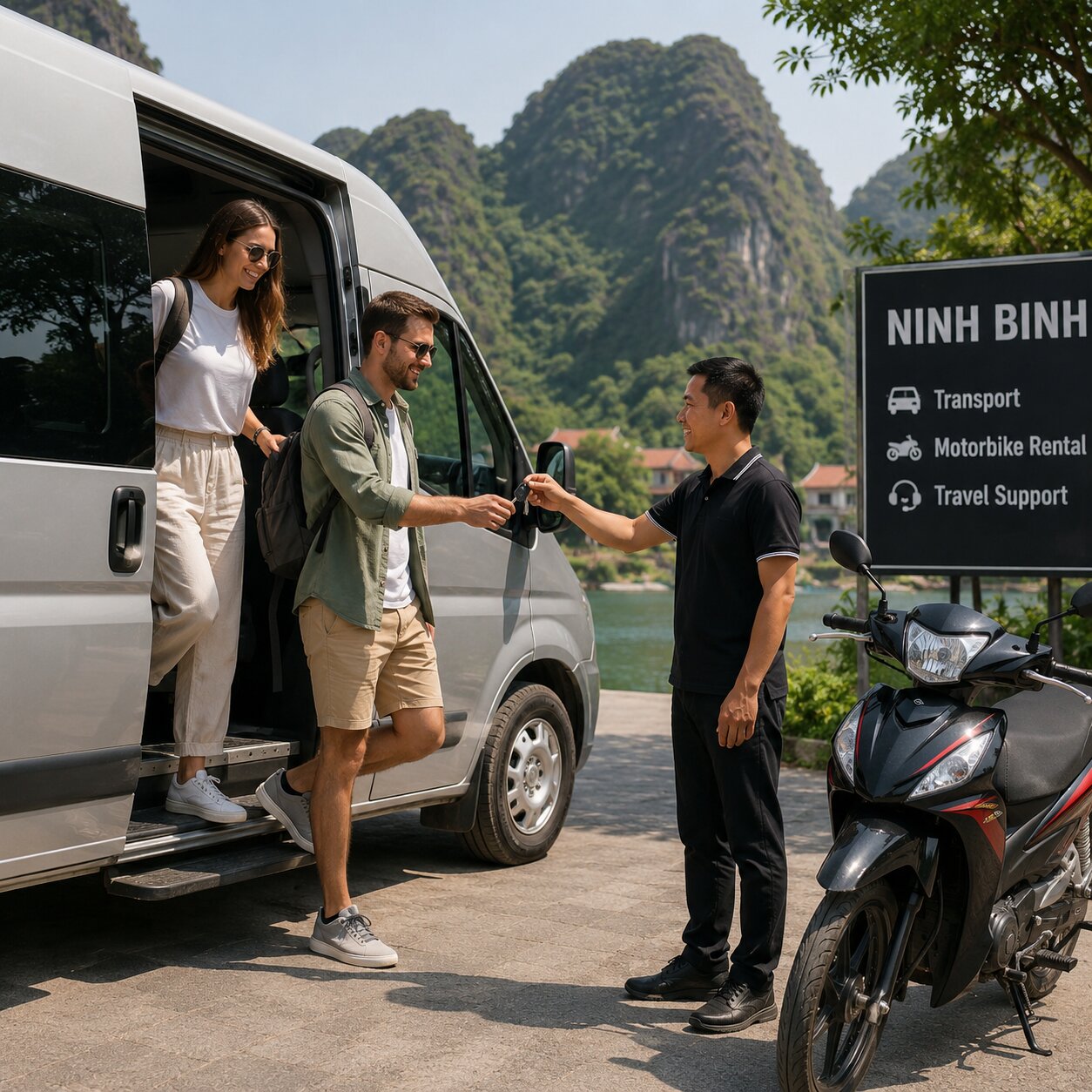 Kết hợp thuê xe tại Ninh Bình