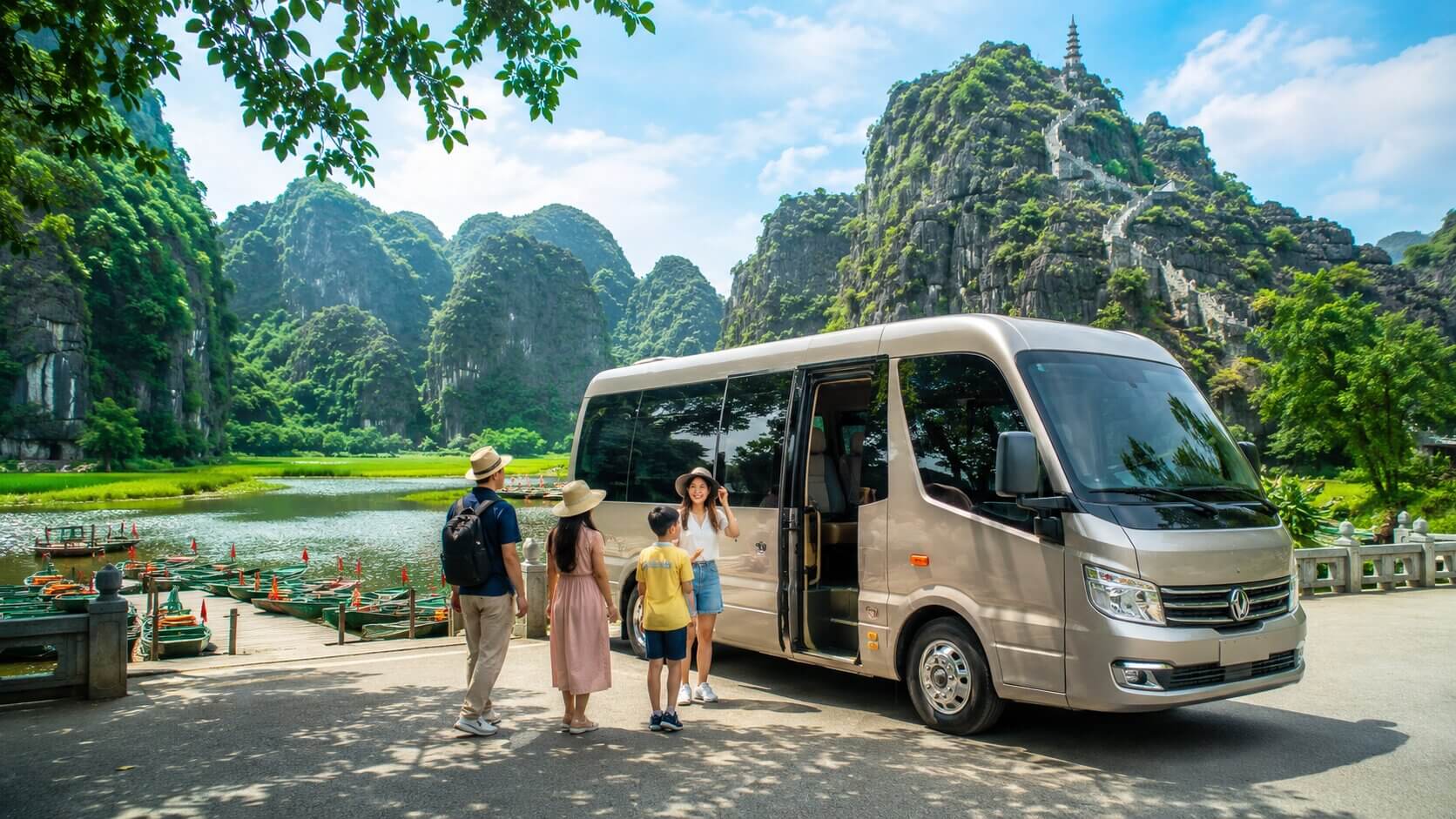 Xe 16 chỗ đi Tràng An Tam Cốc Hang Múa