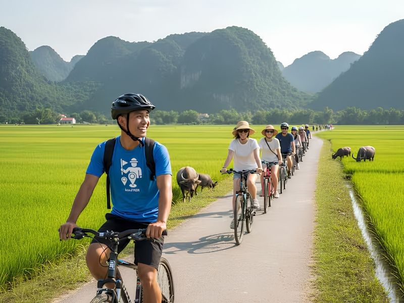 Best Tam Coc Cycling Route: Rice Fields, Bich Dong and Quiet Village Roads - Ninh Bình Local Tour - Cho thuê xe máy tại Ninh Bình What to expect on the road