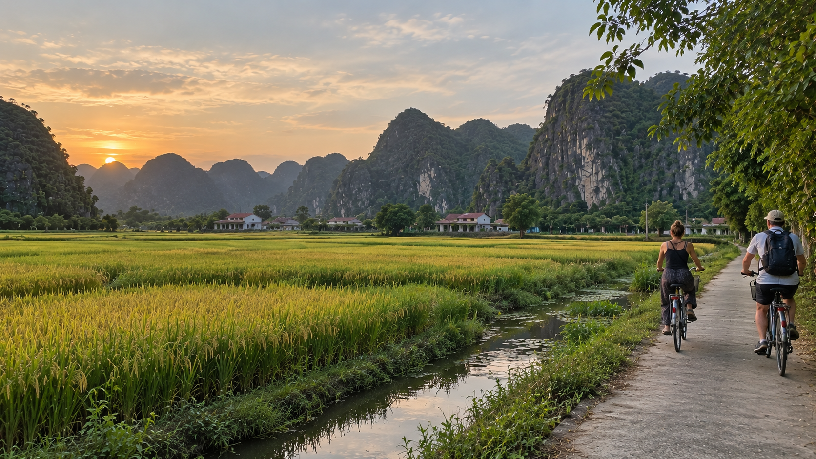 Best Photo Spots in Ninh Binh for Sunrise and Sunset - Ninh Bình Local Tour - Cho thuê xe máy tại Ninh Bình Tam Coc rice fields: best for soft countryside scenes
