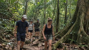 Day trek route inside Cuc Phuong forest