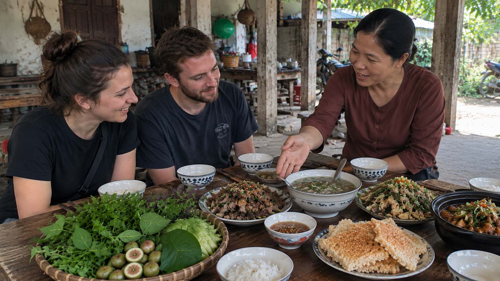 What to Eat in Ninh Binh with a Local Family - Ninh Bình Local Tour - Cho thuê xe máy tại Ninh Bình Mountain goat: the famous Ninh Binh dish